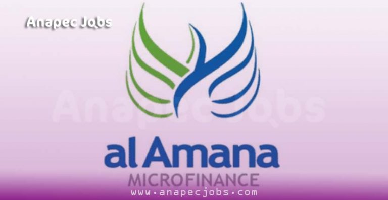 Al Amana Microfinance recrute des Conseillers Clientèle TPE