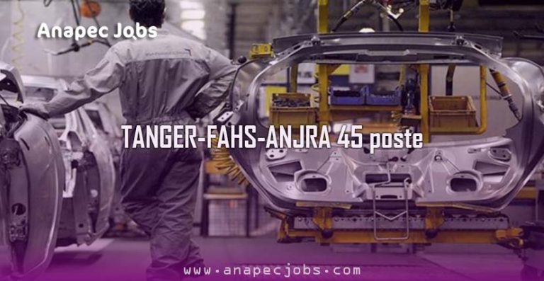Opérateur sur TANGER-FAHS-ANJRA 45 poste