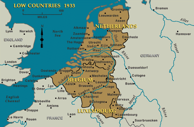 Netherlands مساحة هولندا