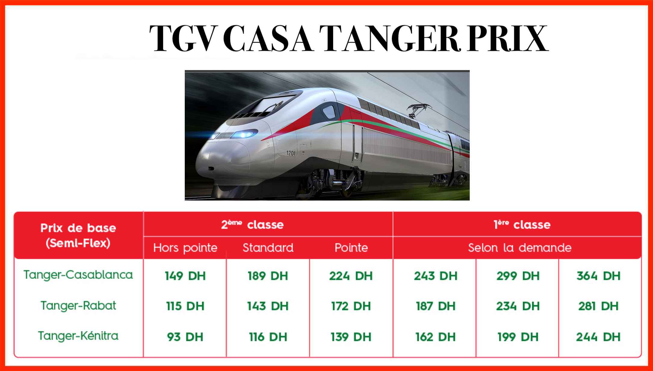 TGV CASA TANGER PRIX 2023