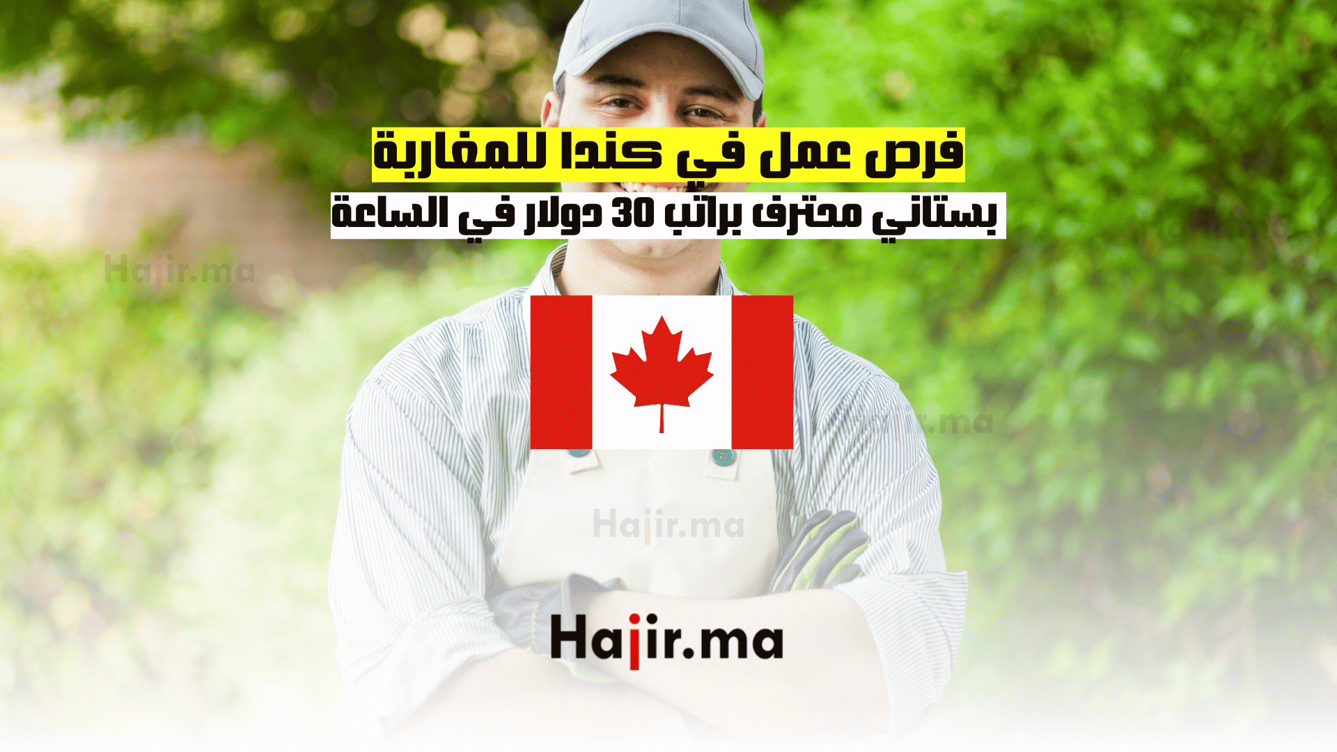 فرص عمل في كندا للمغاربة: بستاني محترف براتب 30 دولار في الساعة