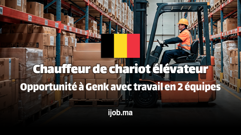 Chauffeur de chariot élévateur (H/F) – Poste en 2 équipes à Genk, Belgique