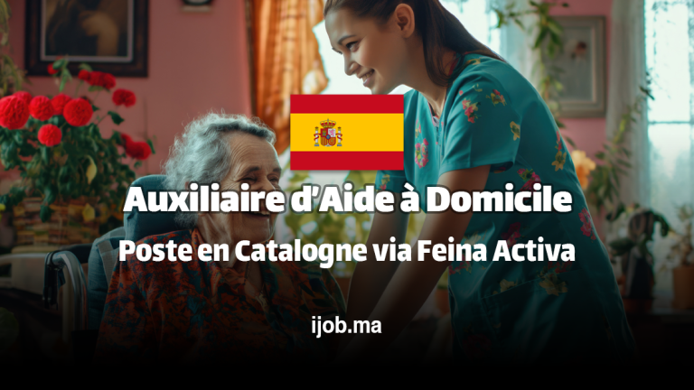 Auxiliaire d’Aide à Domicile – Poste en Catalogne via Feina Activa