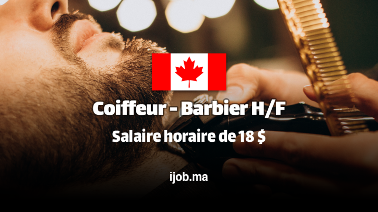 Coiffeur/Barbier H/F – Salaire horaire de 18 $