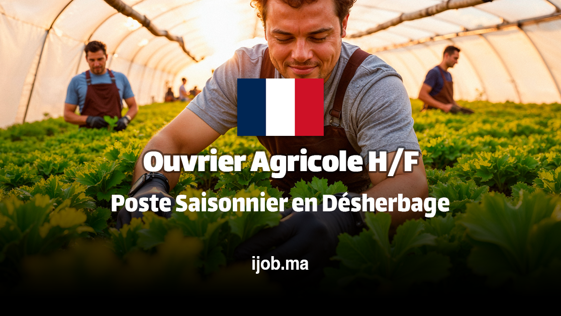 Ouvrier Agricole H/F – Poste Saisonnier en Désherbage dans le Loiret