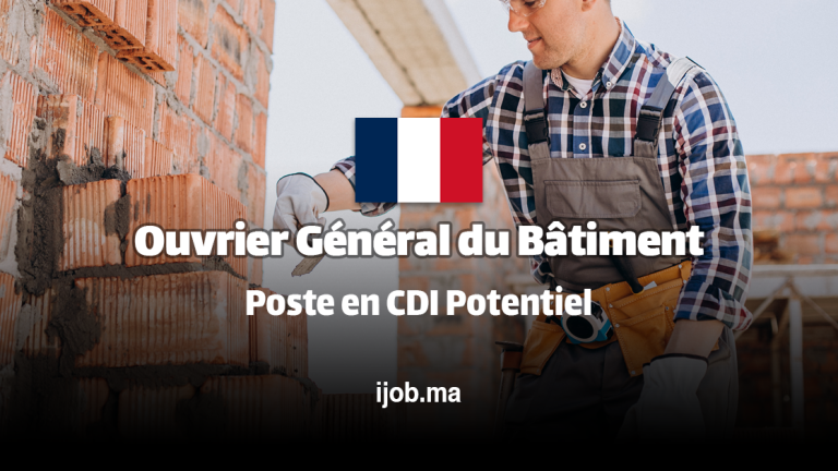 Ouvrier Général du Bâtiment – Poste en CDI Potentiel