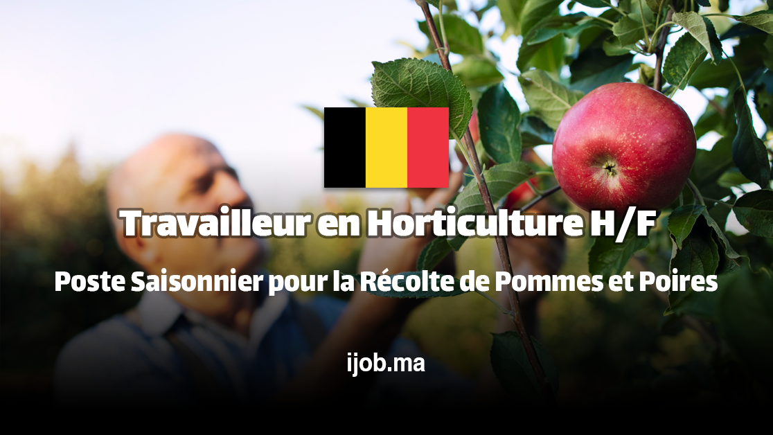 Travailleur(se) en Horticulture H/F – Poste Saisonnier pour la Récolte de Pommes et Poires