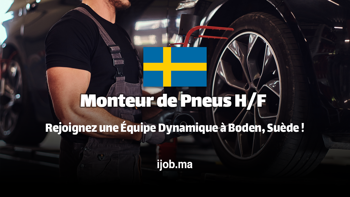 Monteur de Pneus H/F – Rejoignez une Équipe Dynamique à Boden, Suède !
