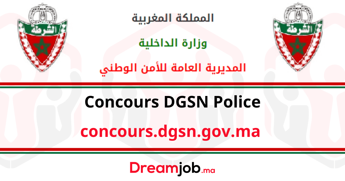 Concours DGSN Police