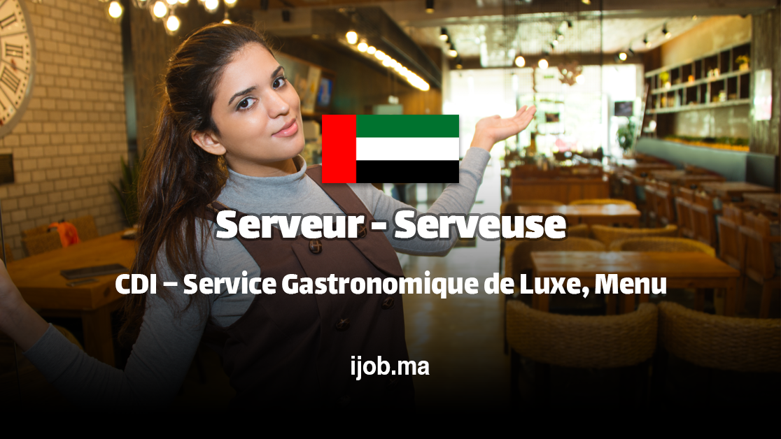Serveur/Serveuse – Farriers Restaurant, The Meydan Hotel à Dubaï !