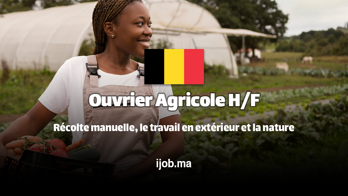 Ouvrier Agricole H/F – ABIO BV, Meer (Belgique) !