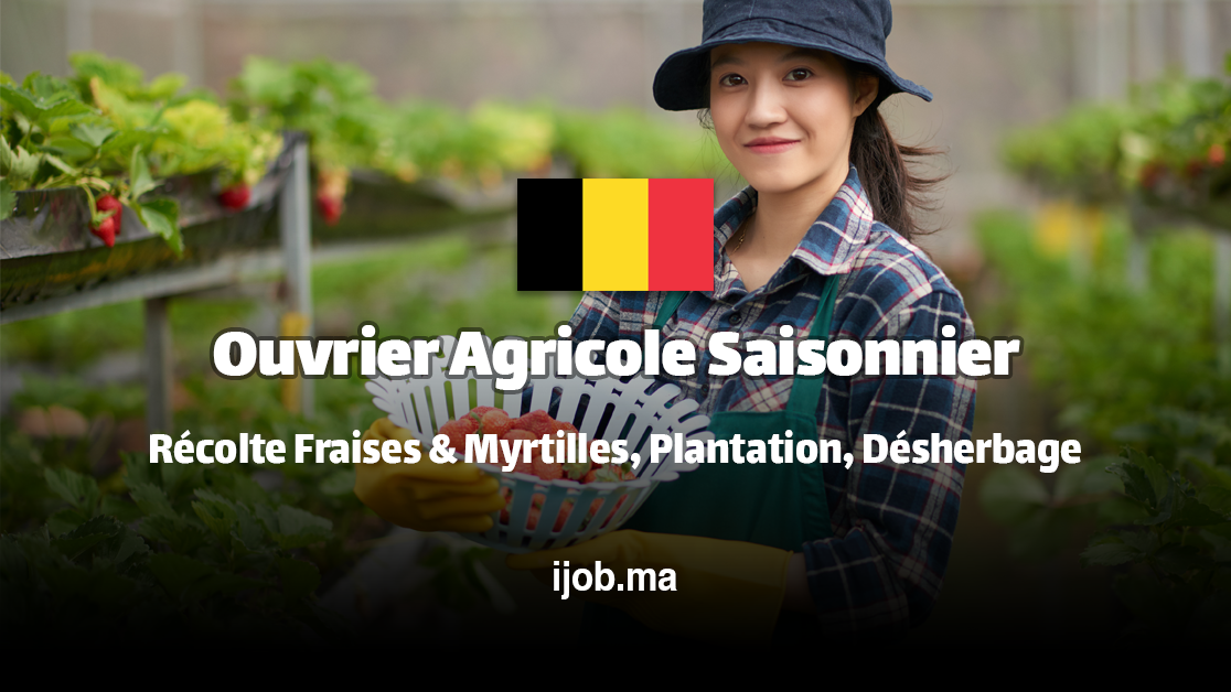 Ouvrier Agricole Saisonnier H/F – Vandenryd, Heusden-Zolder (Belgique) !