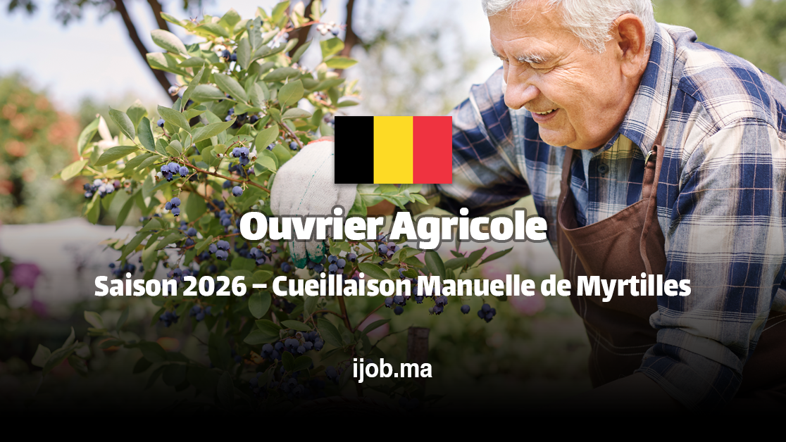 Ouvrier Agricole – Venhof BV, Oudsbergen (Belgique) !
