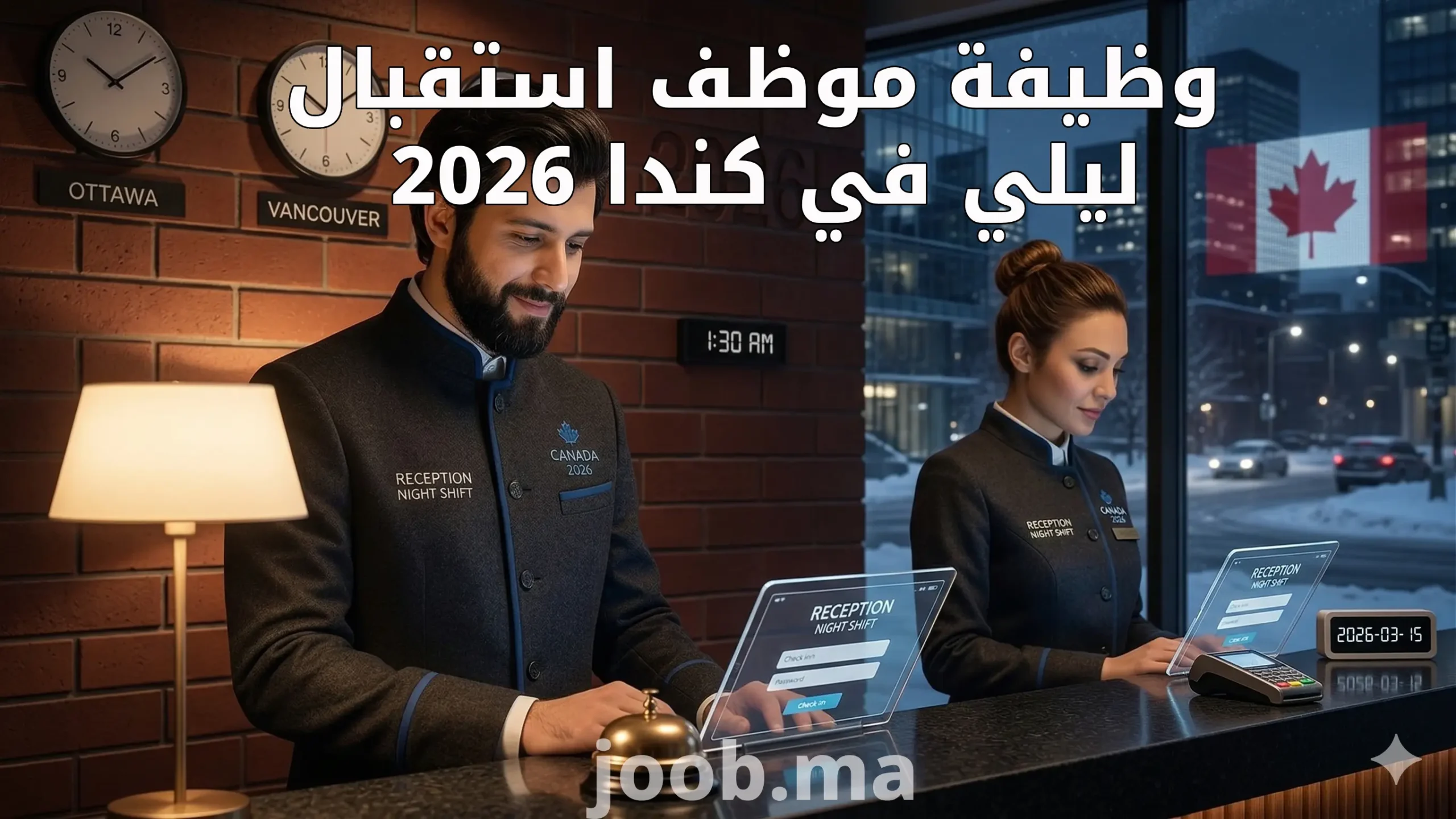 وظيفة موظف استقبال ليلي في كندا 2026 | فرصة عمل في فندق ريتز كارلتون تورنتو