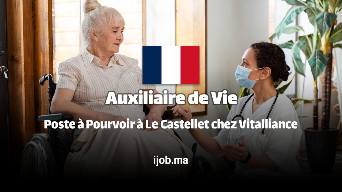 Auxiliaire de Vie - Poste à Pourvoir à Le Castellet chez Vitalliance