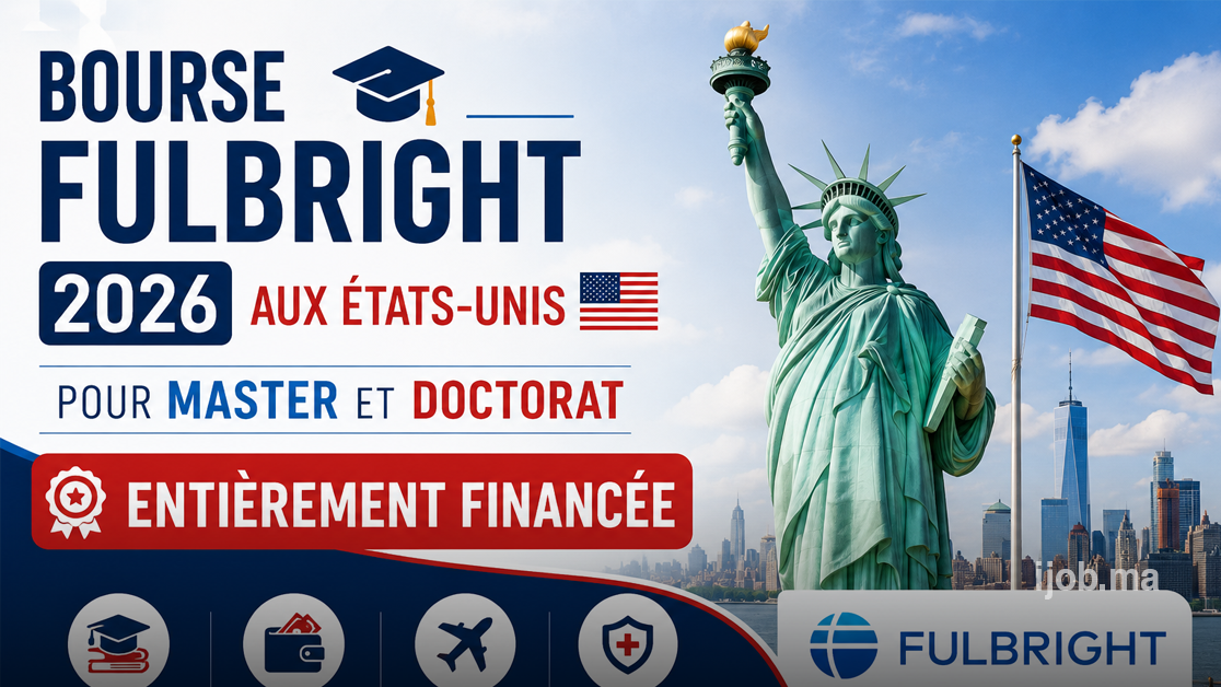 Bourse Fulbright 2026 aux États-Unis Entièrement Financée