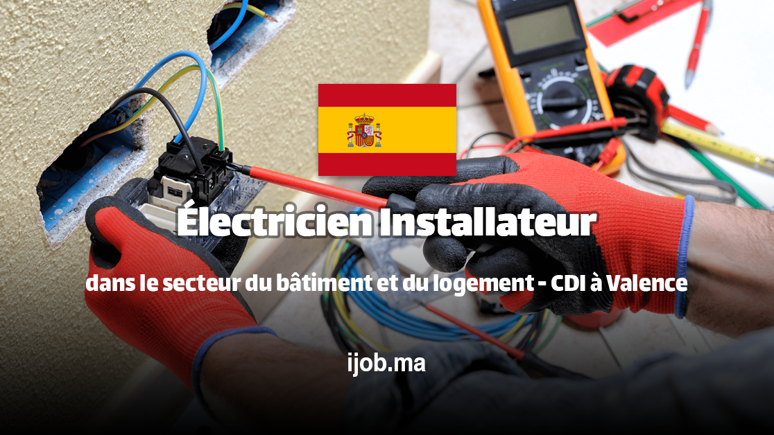 Électricien Installateur dans le secteur du bâtiment et du logement – CDI à Valence