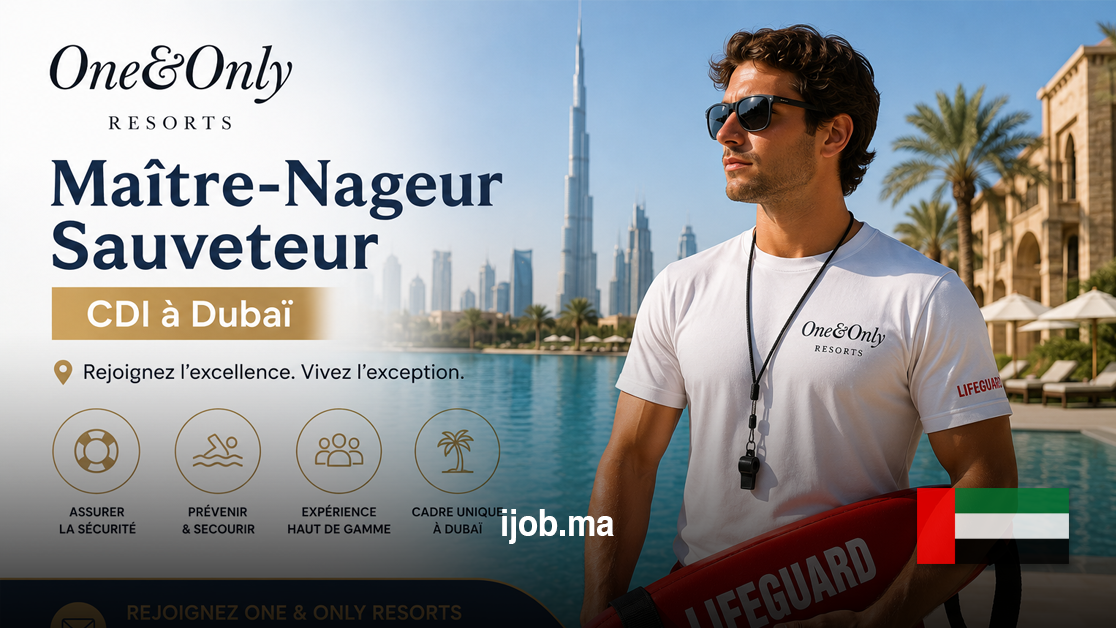 Maître-Nageur Sauveteur – CDI à Dubaï