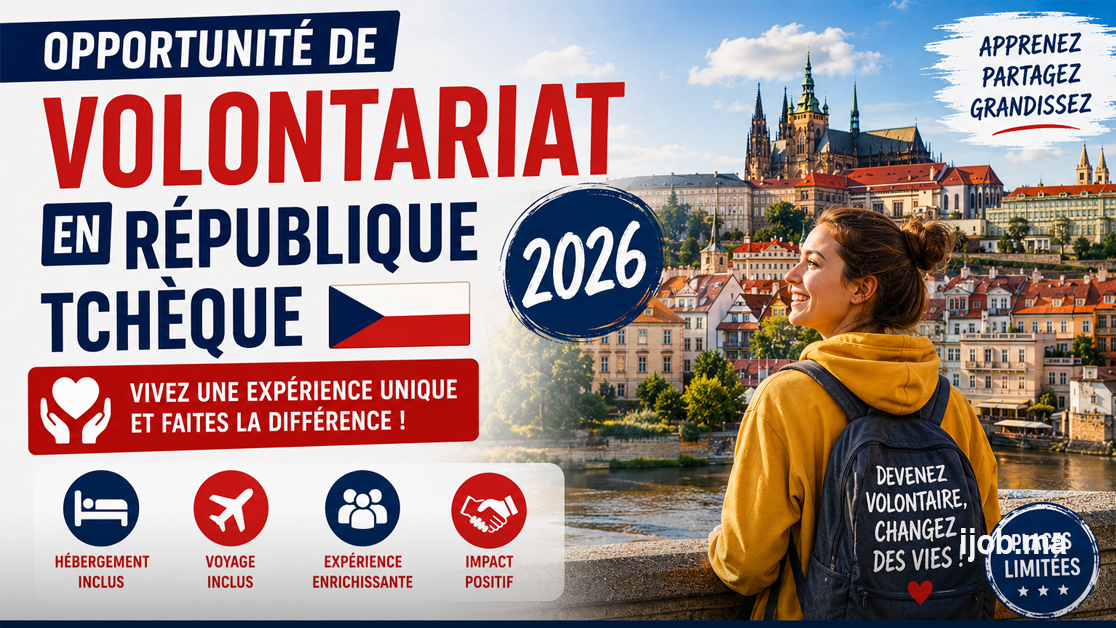 Opportunité de volontariat en République tchèque 2026 avec hébergement et voyage inclus