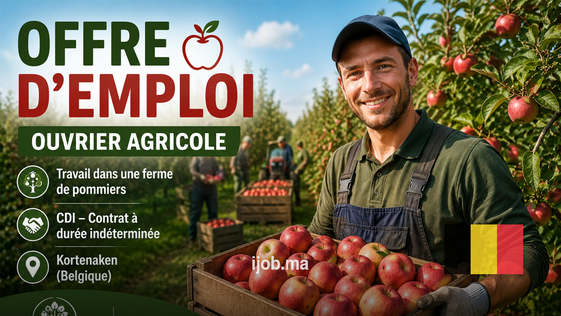 Ouvrier Agricole – CDI à Kortenaken