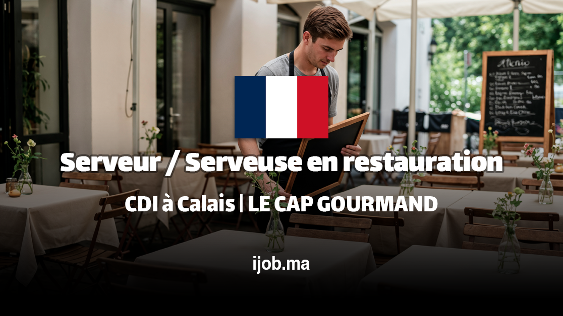 Serveur / Serveuse en Restauration - CDI à Calais