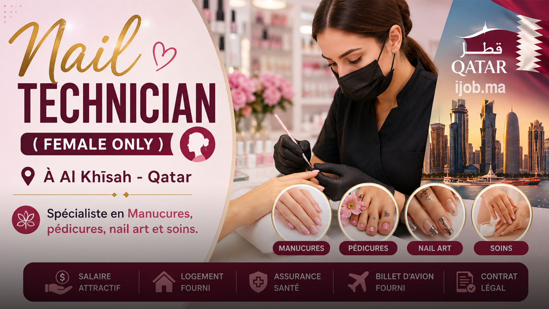 Technicienne en Soins des Ongles – Temps Plein à Al Khīsah