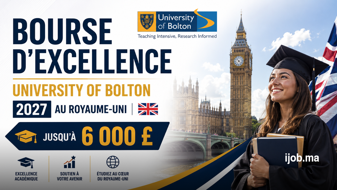 Bourse d’Excellence University of Bolton 2027 au Royaume-Uni