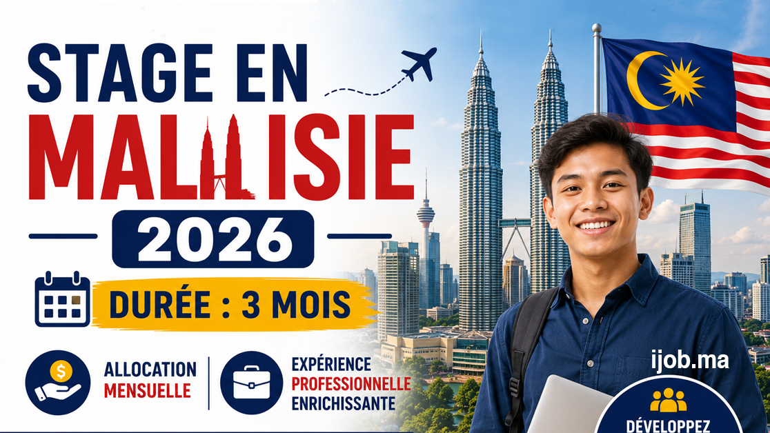 Stage en Malaisie 2026 de 3 mois avec allocation mensuelle