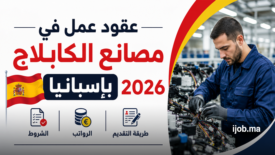 عقود عمل في مصانع الكابلاج بإسبانيا 2026: الشروط، الرواتب وطريقة التقديم