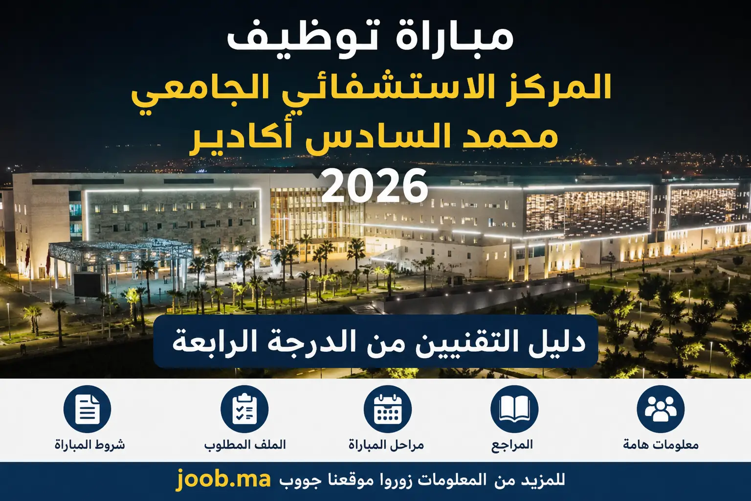 مباراة توظيف المركز الاستشفائي الجامعي محمد السادس أكادير