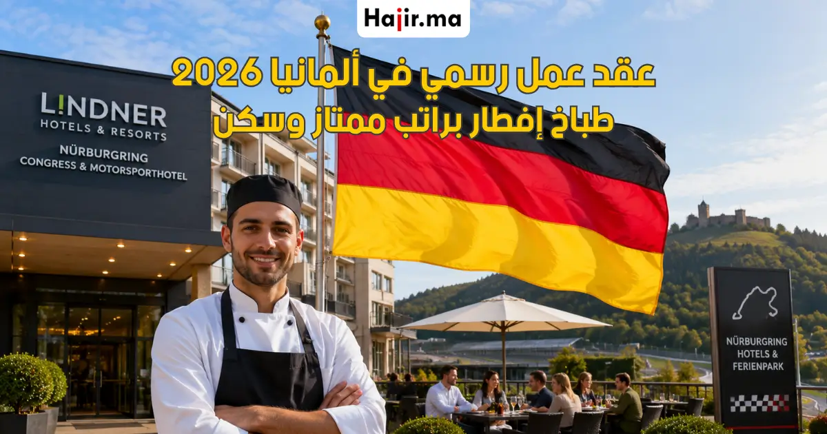 فرصة عمل في ألمانيا براتب مجزي وعقد دائم لعام 2026 في قطاع الفندقة والمطاعم