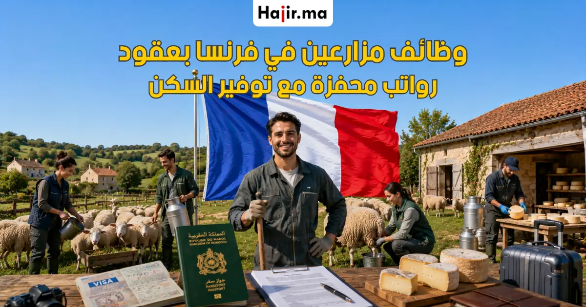 مطلوب عامل فلاحي متعدد المهام للعمل بفرنسا بعقد رسمي ورواتب تنافسية